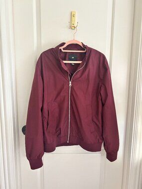 Maroon Bomber Jacket